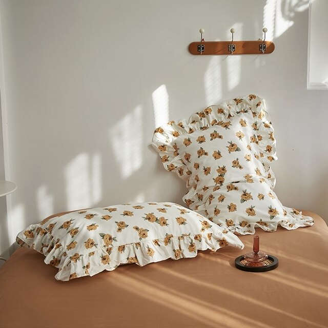 Princess Flounced Flowers Pillowcases Home Bedding Decorative Pi - Click Image to Close