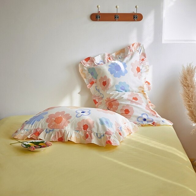 Princess Flounced Flowers Pillowcases Home Bedding Decorative Pi - Click Image to Close