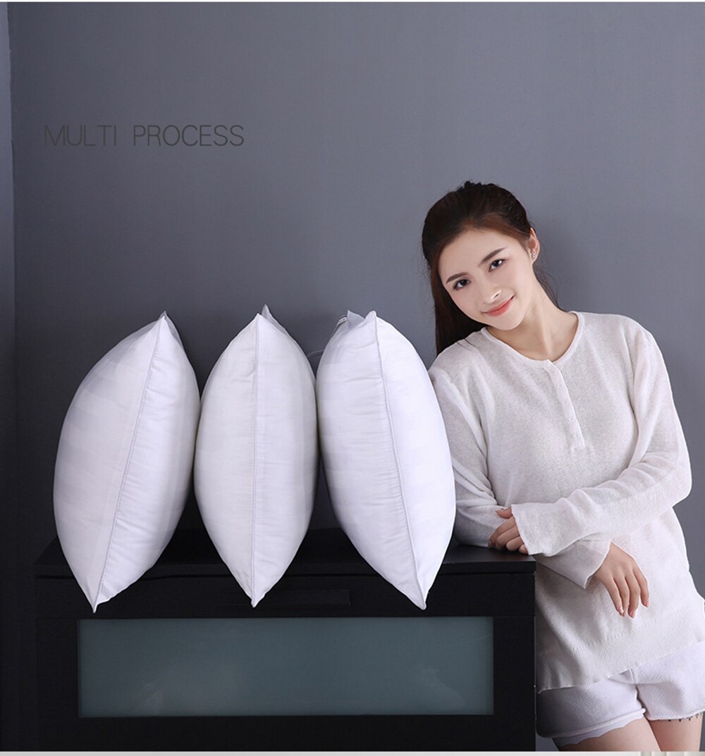 White Pillow Filling Neck Protector Pillow Core for Sleeping Bed