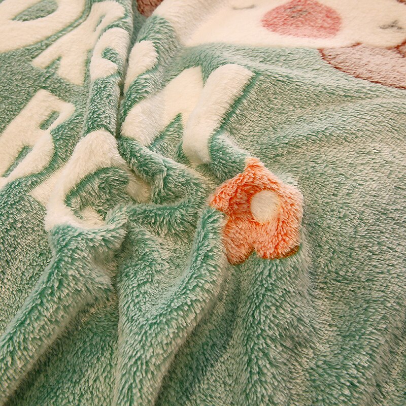 1pcs Winter Flannel Duvet Cover 220x240 Soft Warm Coral Fleece