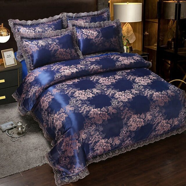 Duvet Cover Queen Size European Luxurious Lace Bedclothes Comfor