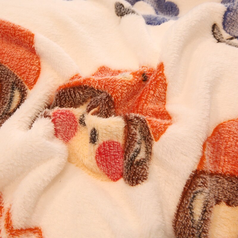1pcs Winter Flannel Girl Duvet Cover 220x240 Soft Warm Coral Fle