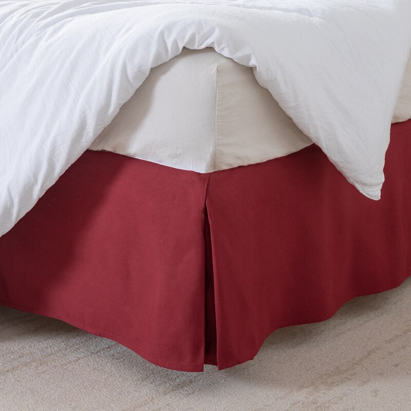 Well Made Standard Europe Style Pleated Tailored Bed Skirt Dust