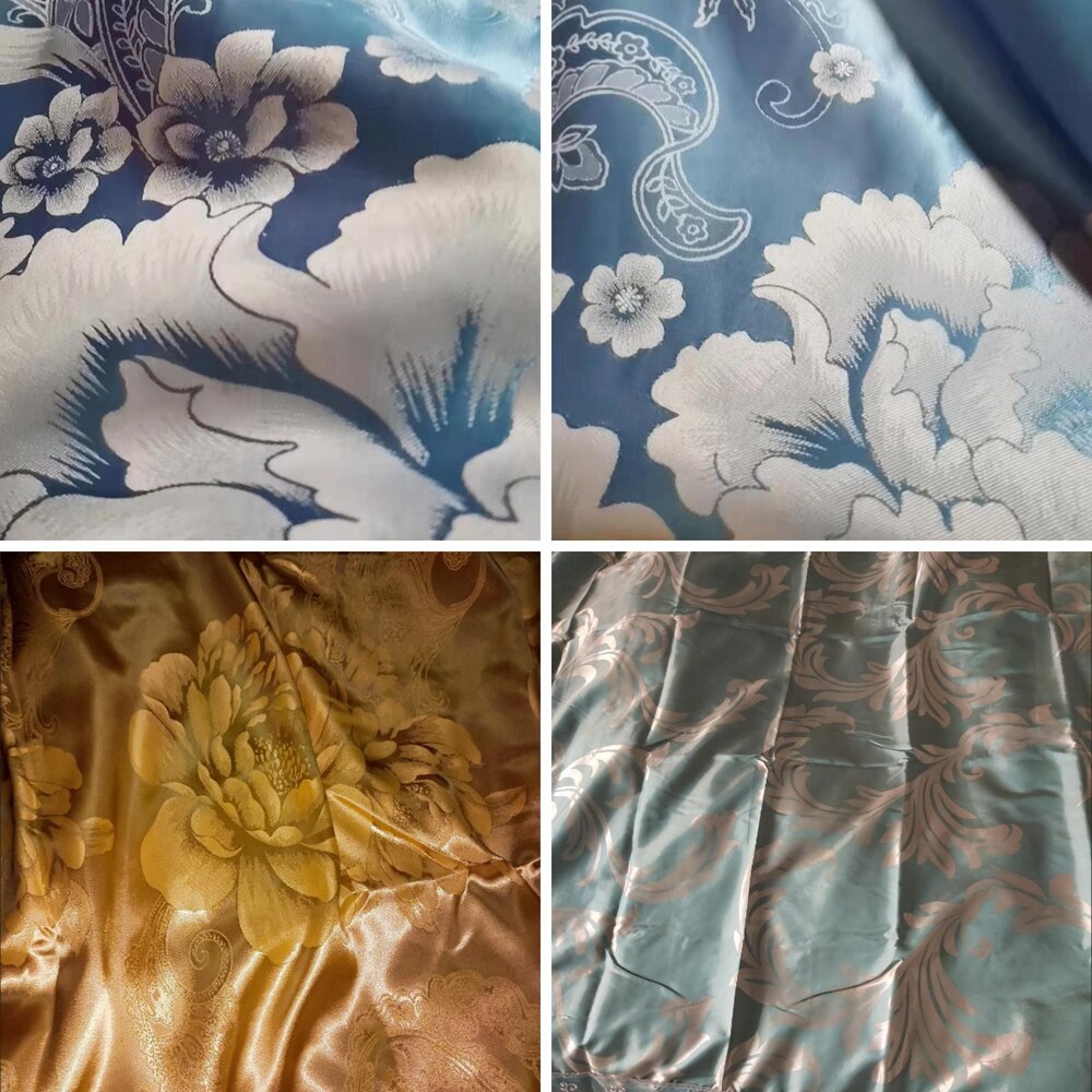 Blue Court Style Duvet Cover Queen Size Lace Bedclothes Comforte