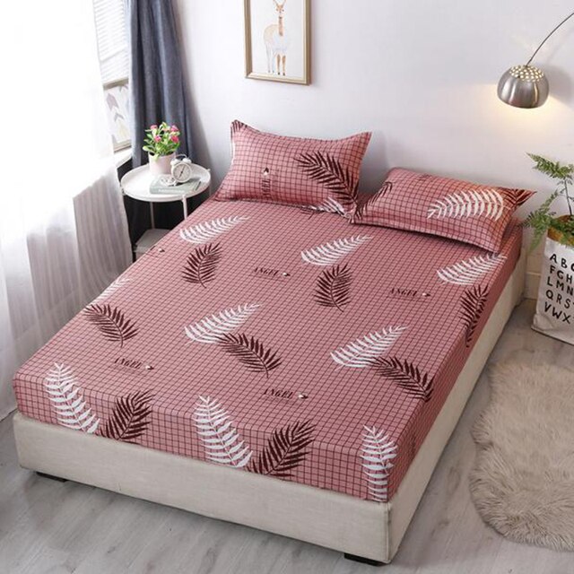 All-inclusive Bed Sheet Print Bedspread Non-slip Fixed Mattress